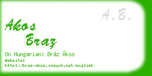 akos braz business card